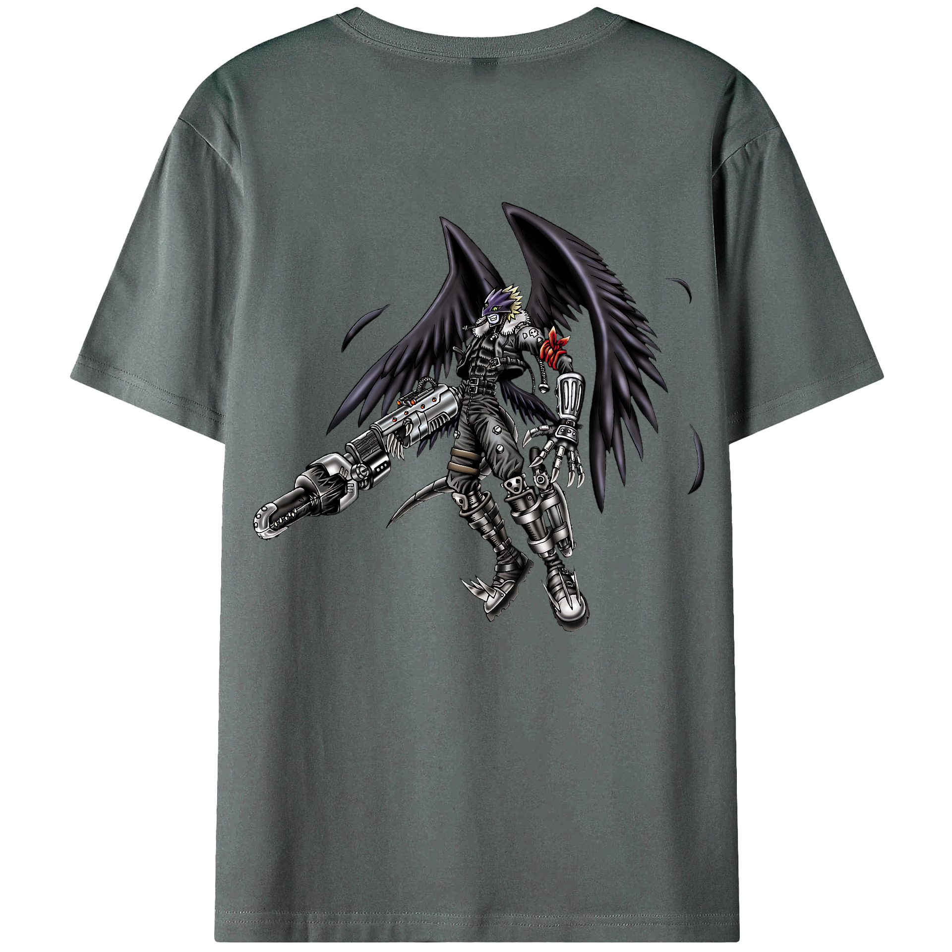 （画像用） 遊☆戯☆王 Yu-Gi-Oh! 綿100％ メンズ半袖Tシャツ（バックプリント） 通気性